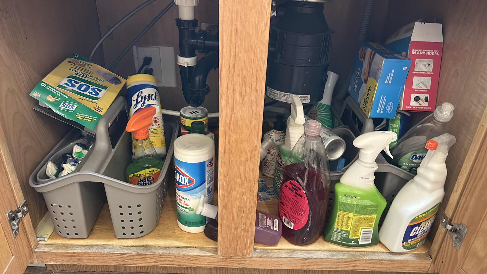 Photo 1 of CLEANING SUPPLIES UNDER SINK IN KITCHEN