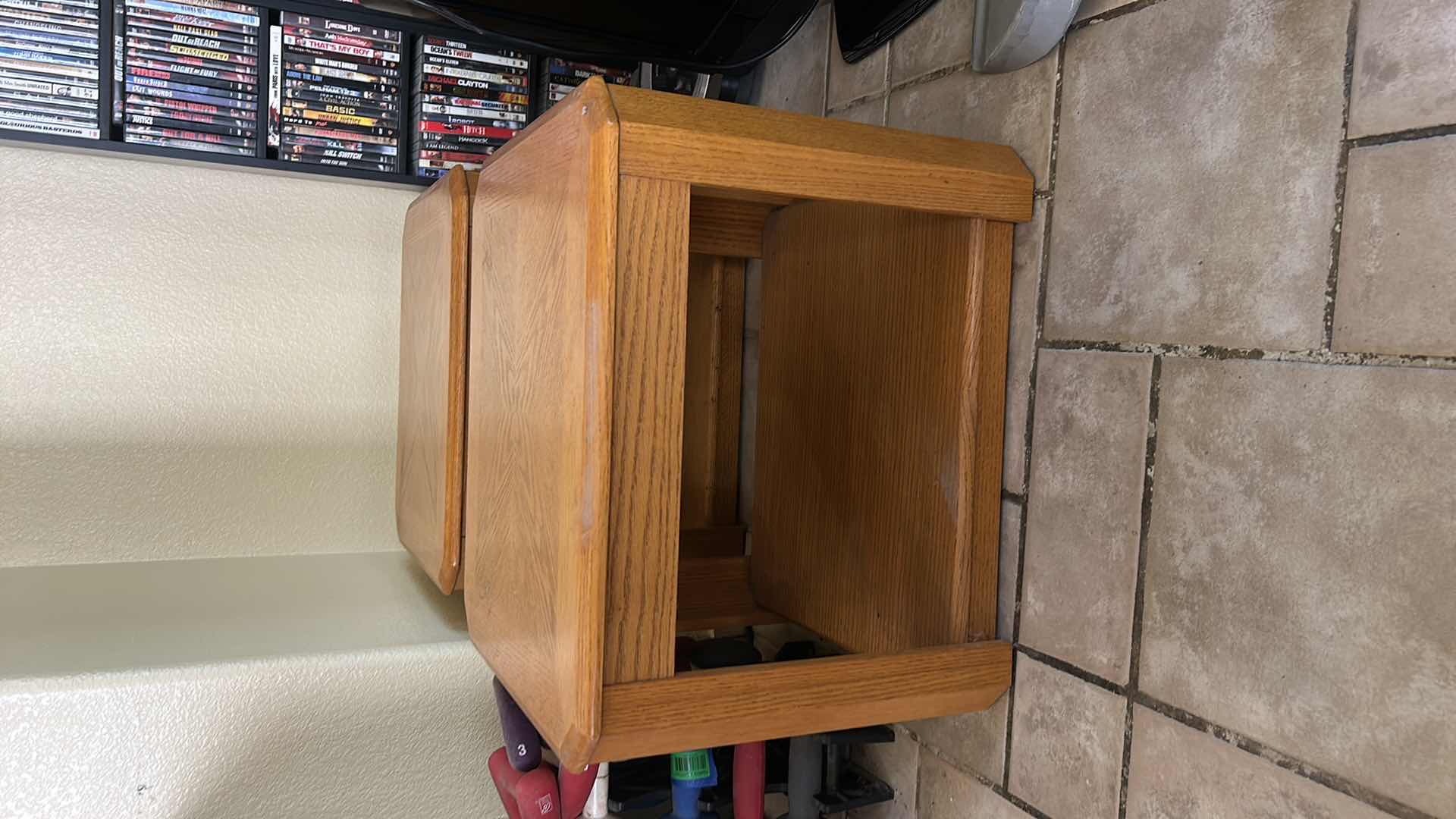 Photo 1 of 2 WOOD END TABLES 2‘ x 21“ x H18“