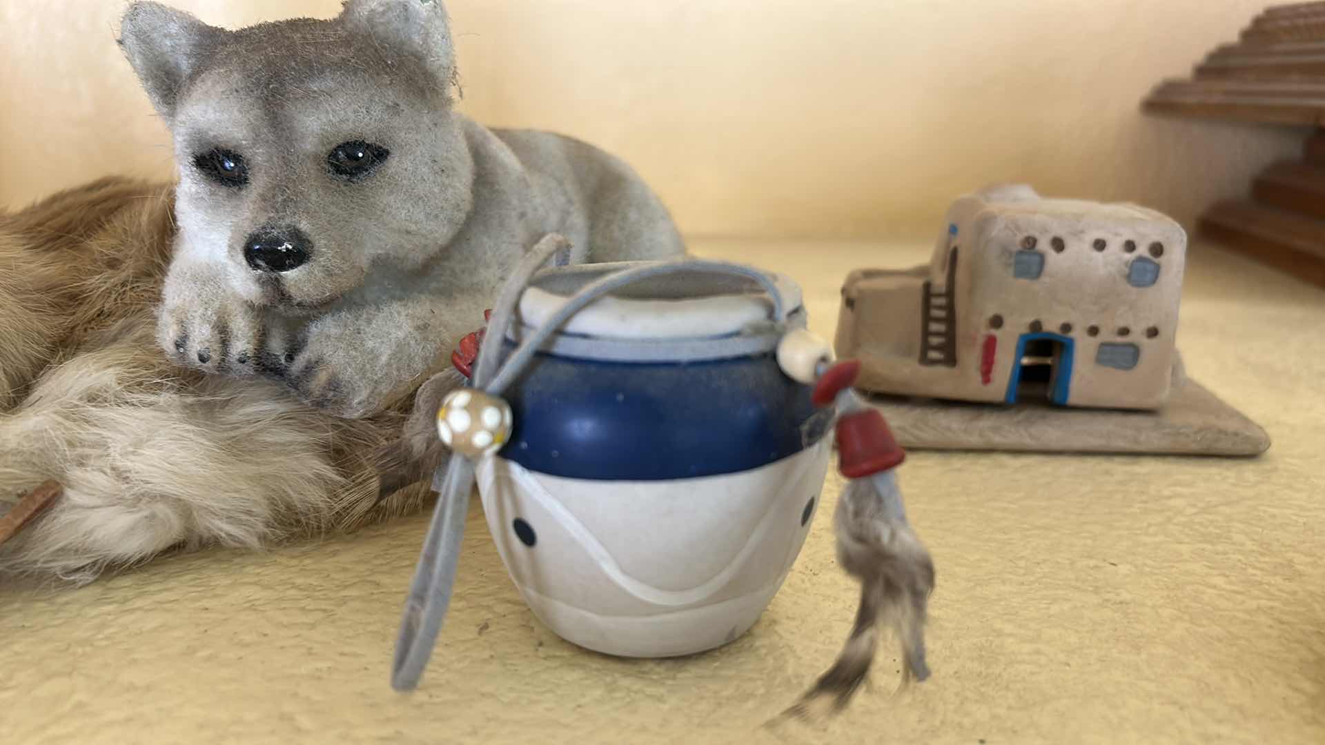 Photo 1 of 7 NATIVE AMERICAN HOME DECOR PIECES (COYOTE 9 1/2” x 3”