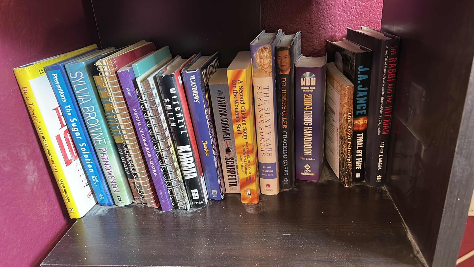 Photo 1 of BOOK SHELF UNIT WITH BOOKS 20 1/4” x  H58 1/2”