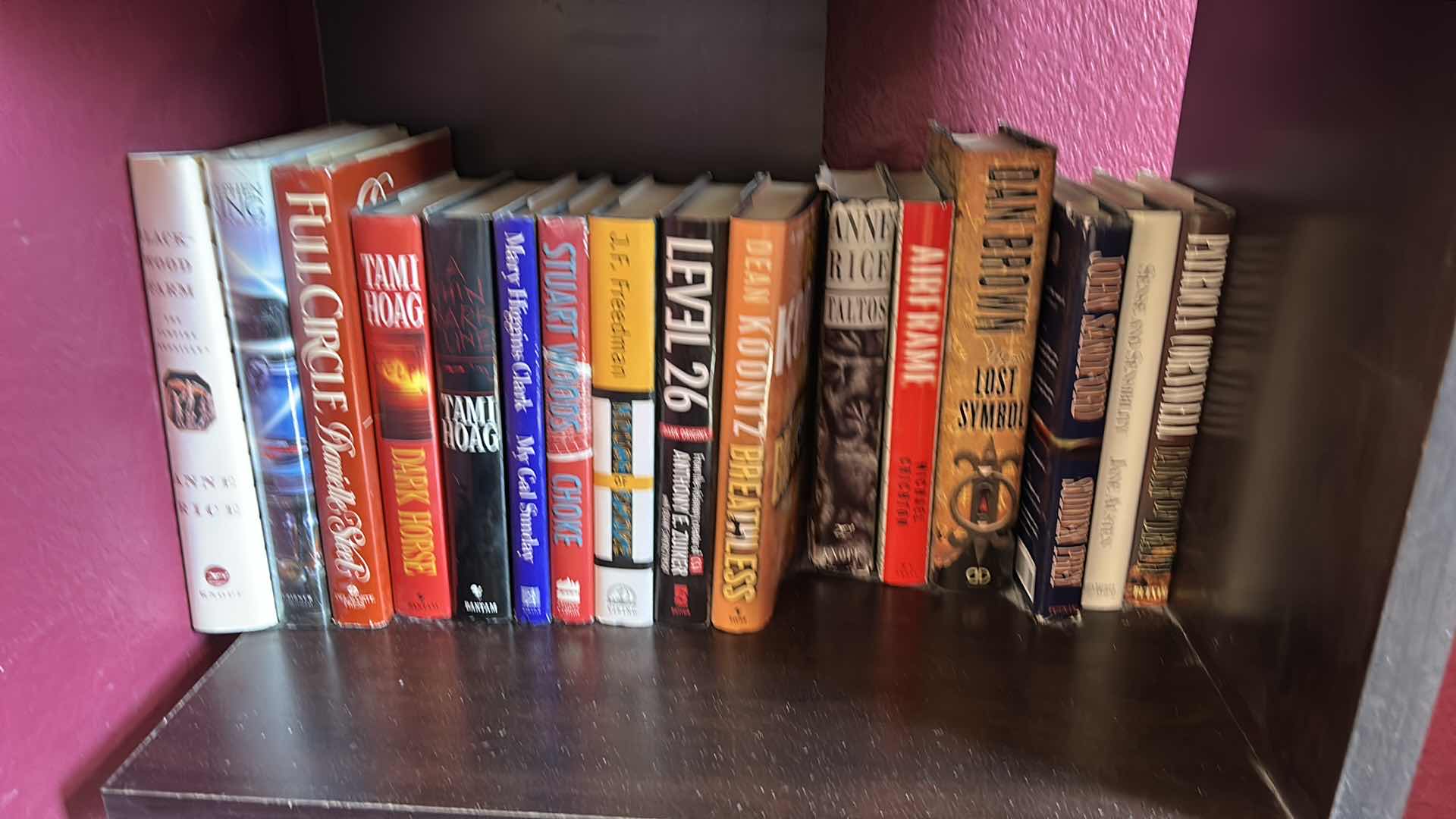 Photo 1 of BOOK SHELF UNIT WITH BOOKS 20 1/4” x  H58 1/2”