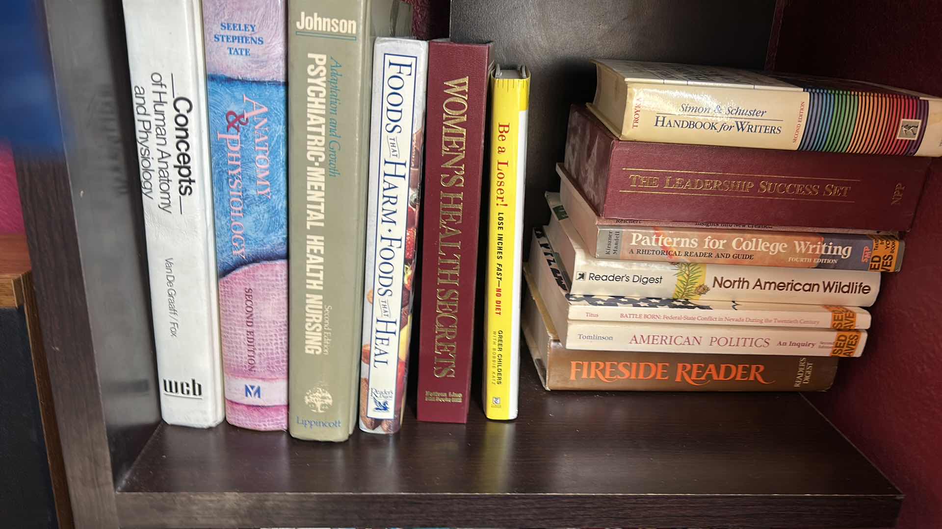 Photo 1 of BOOK SHELF UNIT WITH BOOKS 20 1/4” x  H58 1/2”