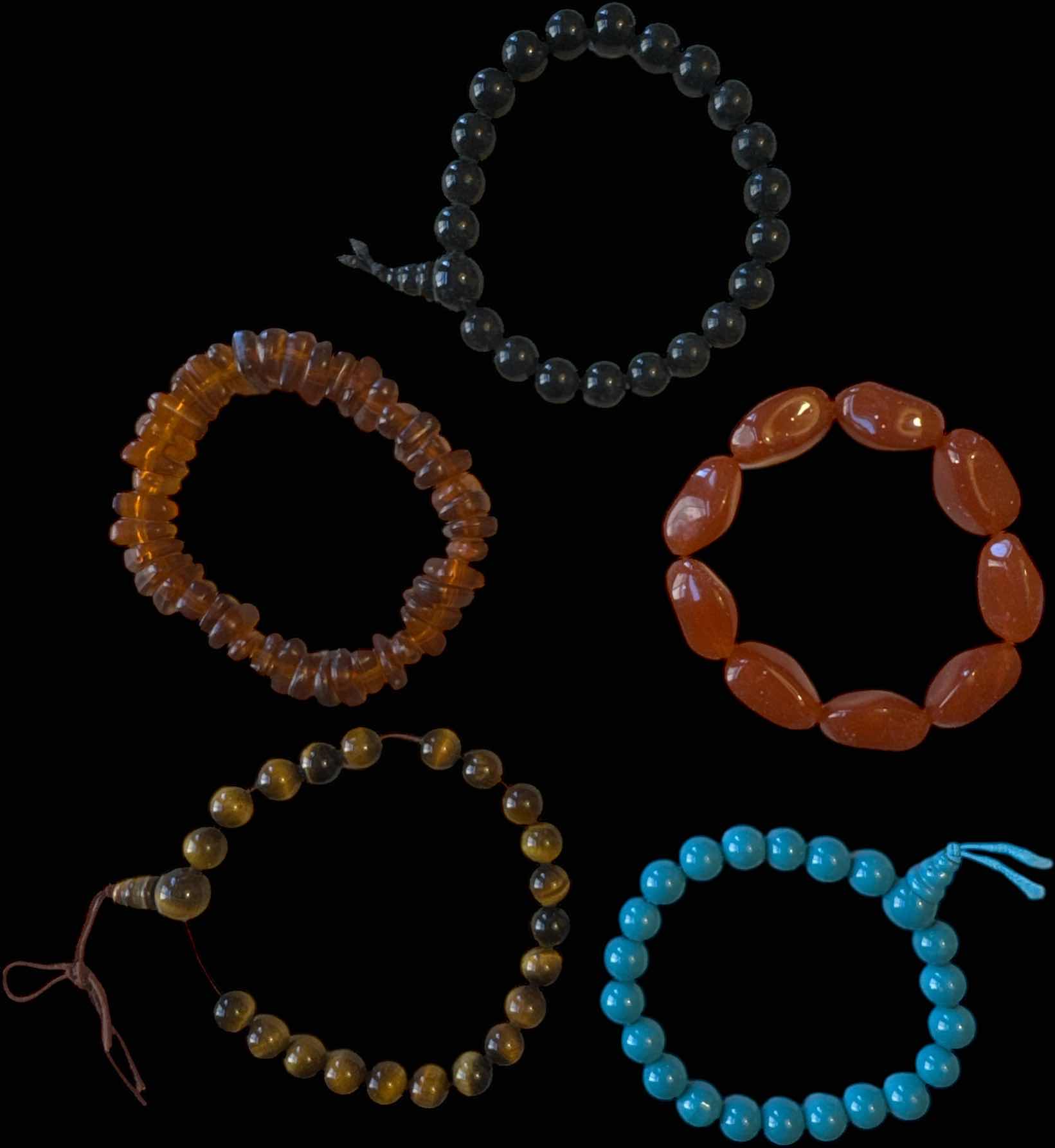 Photo 1 of 5- ASSORTED BEADED BRACELETS, JEWELRY