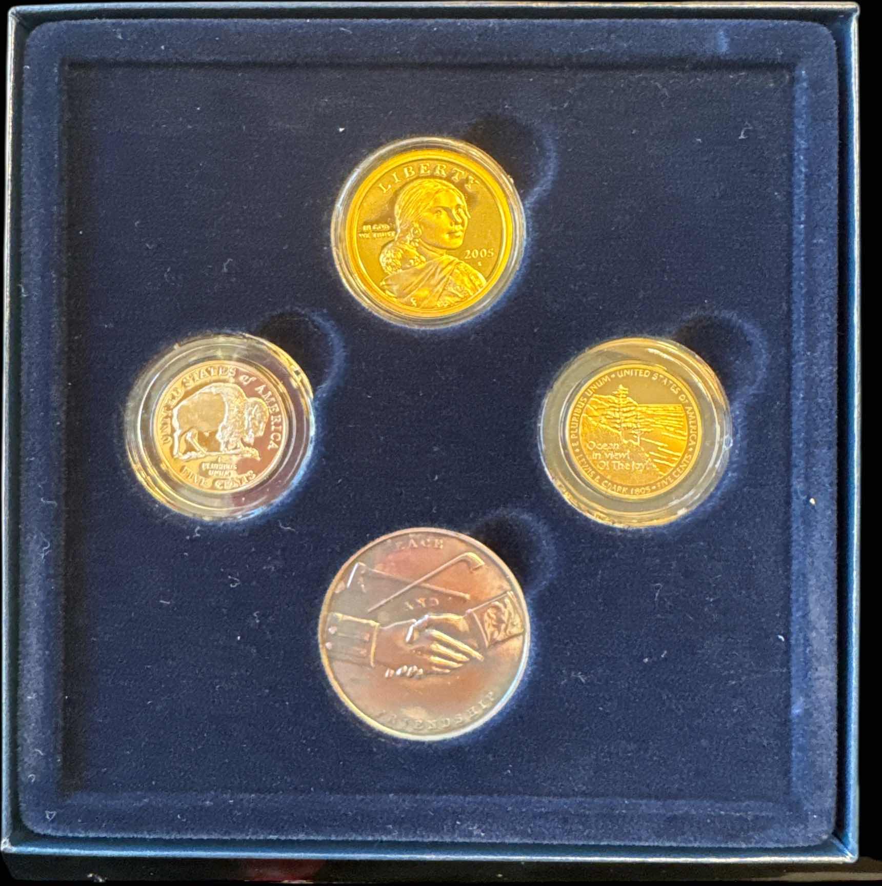 Photo 1 of UNITED STATES MINT, WESTWARD JOURNEY NICKEL SERIES 2005 COIN AND MEDAL SET