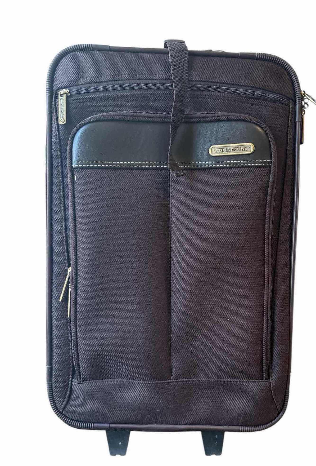 Photo 1 of WORLDBOUND CARRY ON  SUITCASE PURPLE 14” X 9” X 22”H