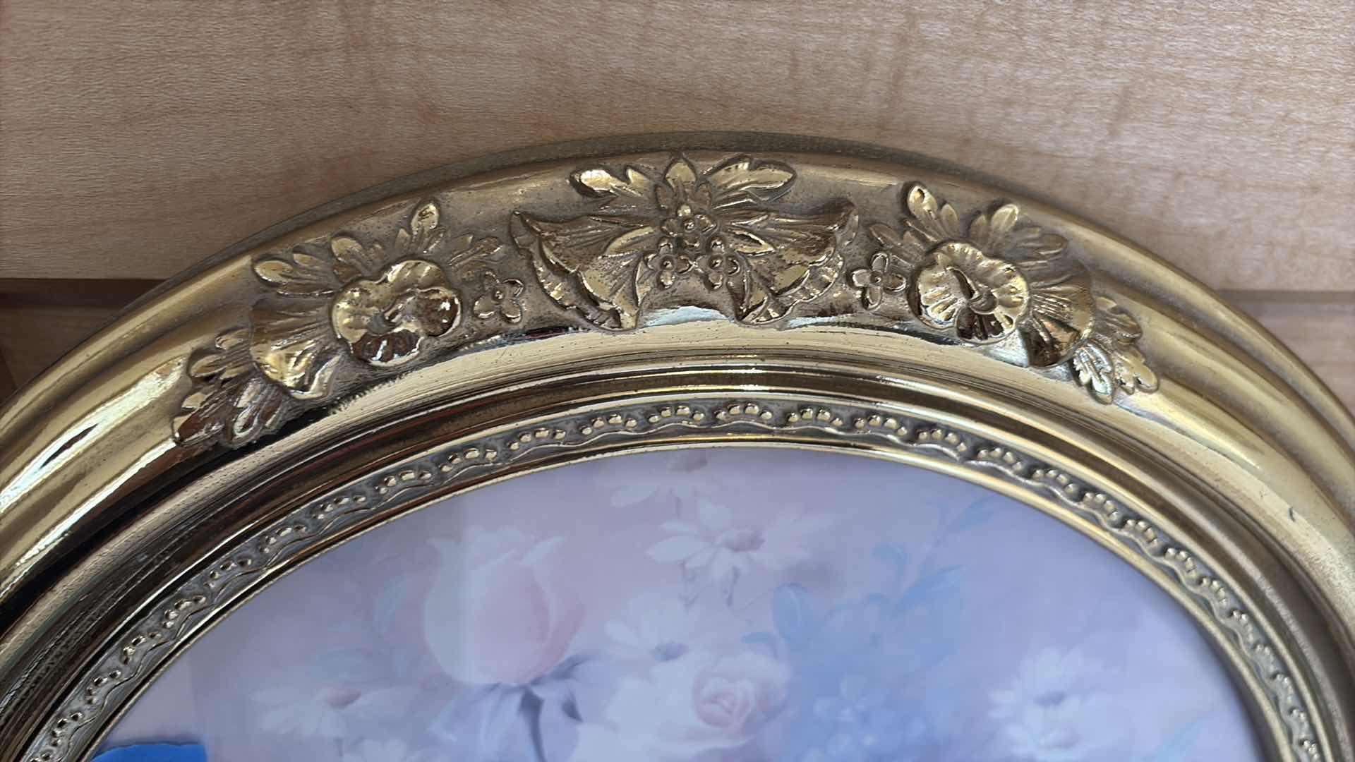 Photo 1 of T.C. CHUI OVAL ROSE FRAMED ART 15” X 18” H