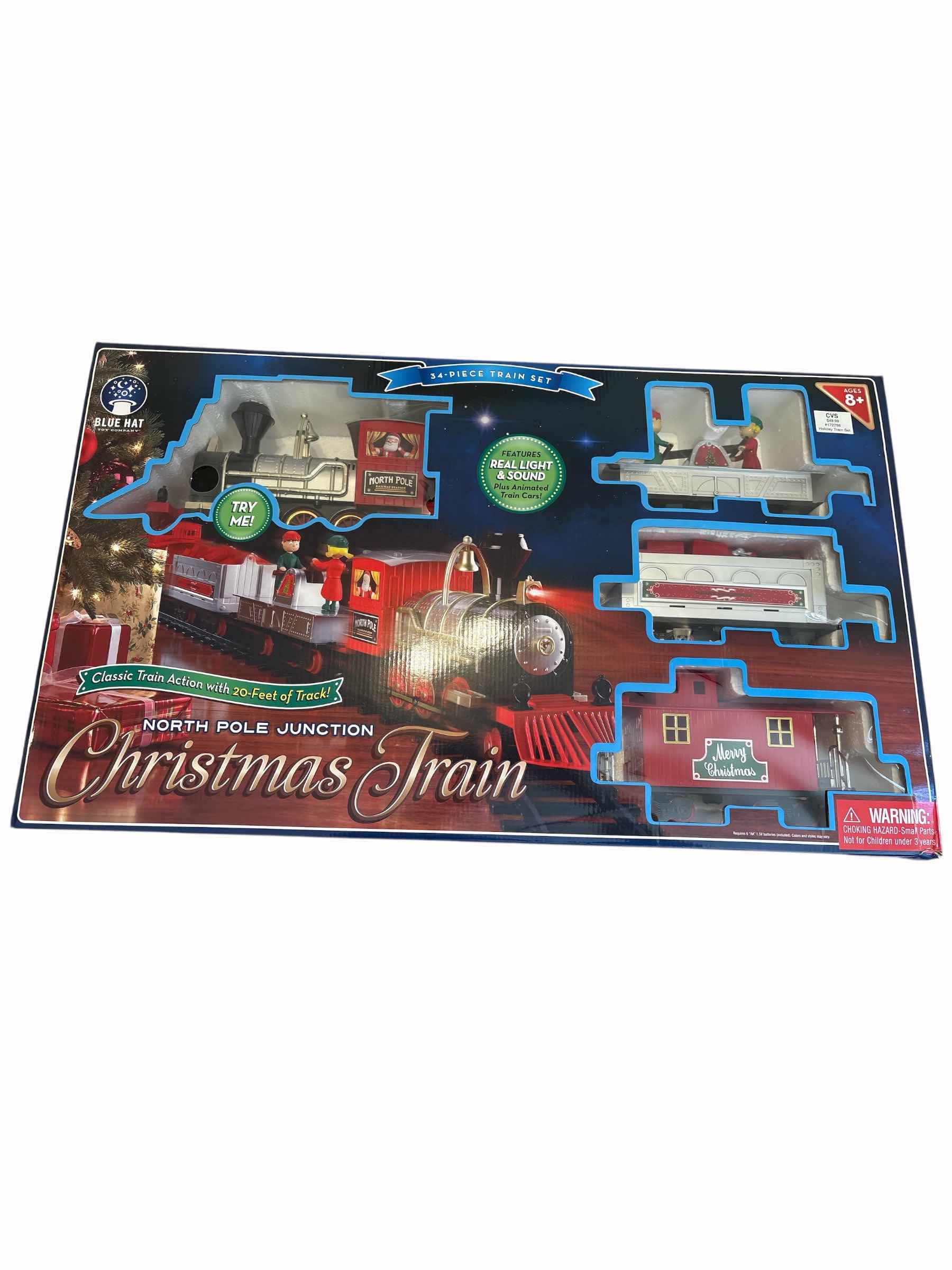 Photo 1 of CHRISTMAS TRAIN 34 PIECE TRAIN SET