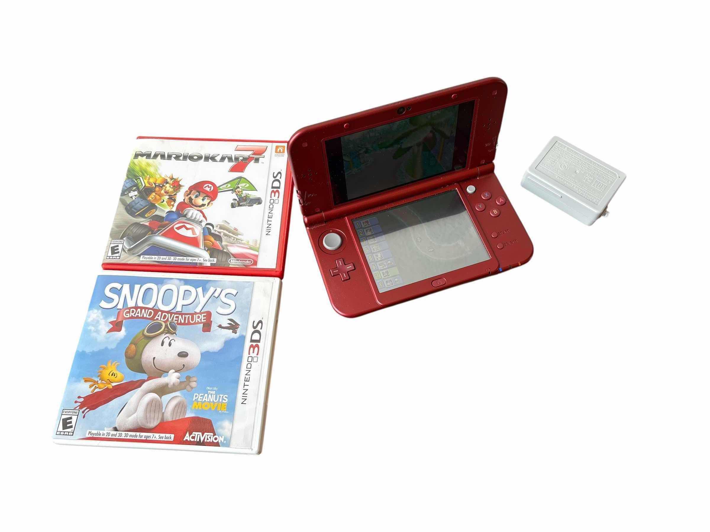Photo 1 of NINTENDO 3DSXL MARIOKART 7 AND SNOOPYS GRAND ADVENTURE