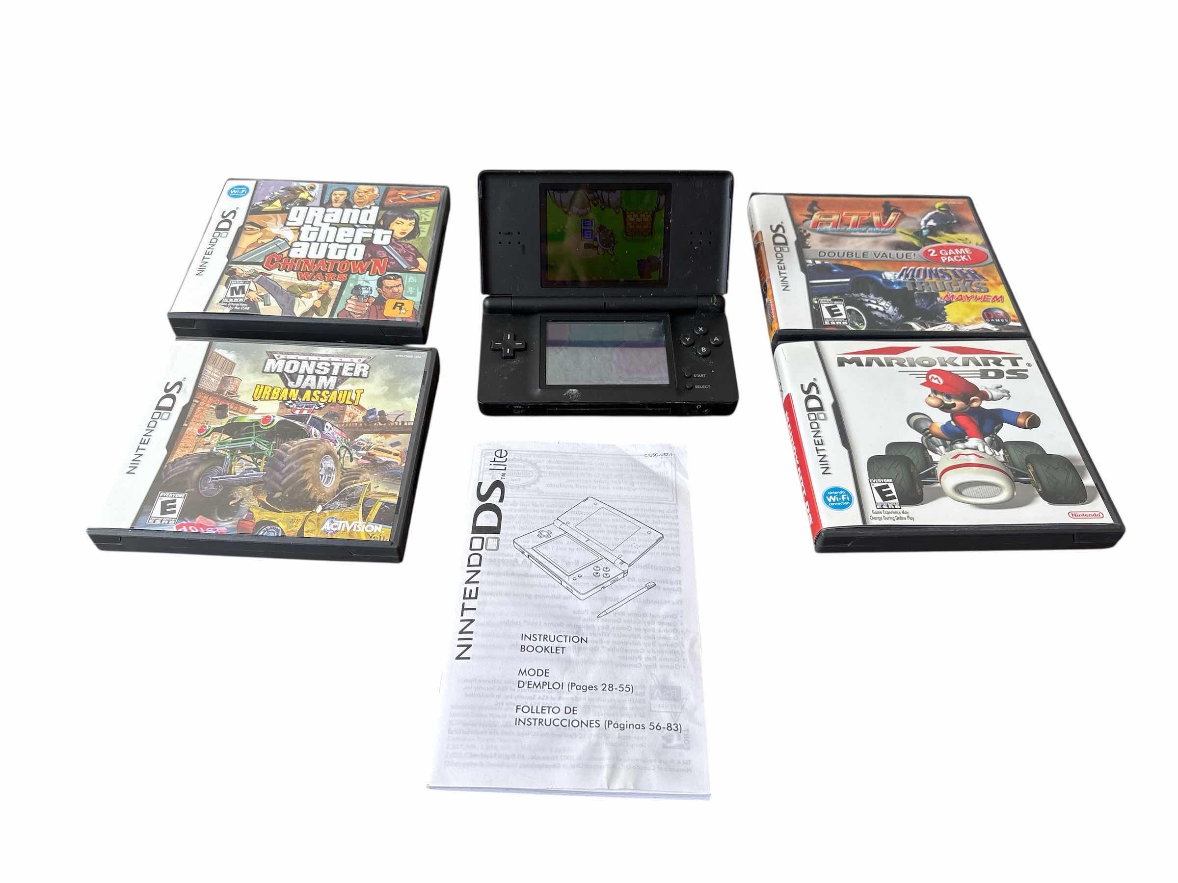 Photo 1 of Nintendo Ds E NO CHARGER CORD MARIOKART , MONSTER JAM , GTA , ATV MAYHEM
