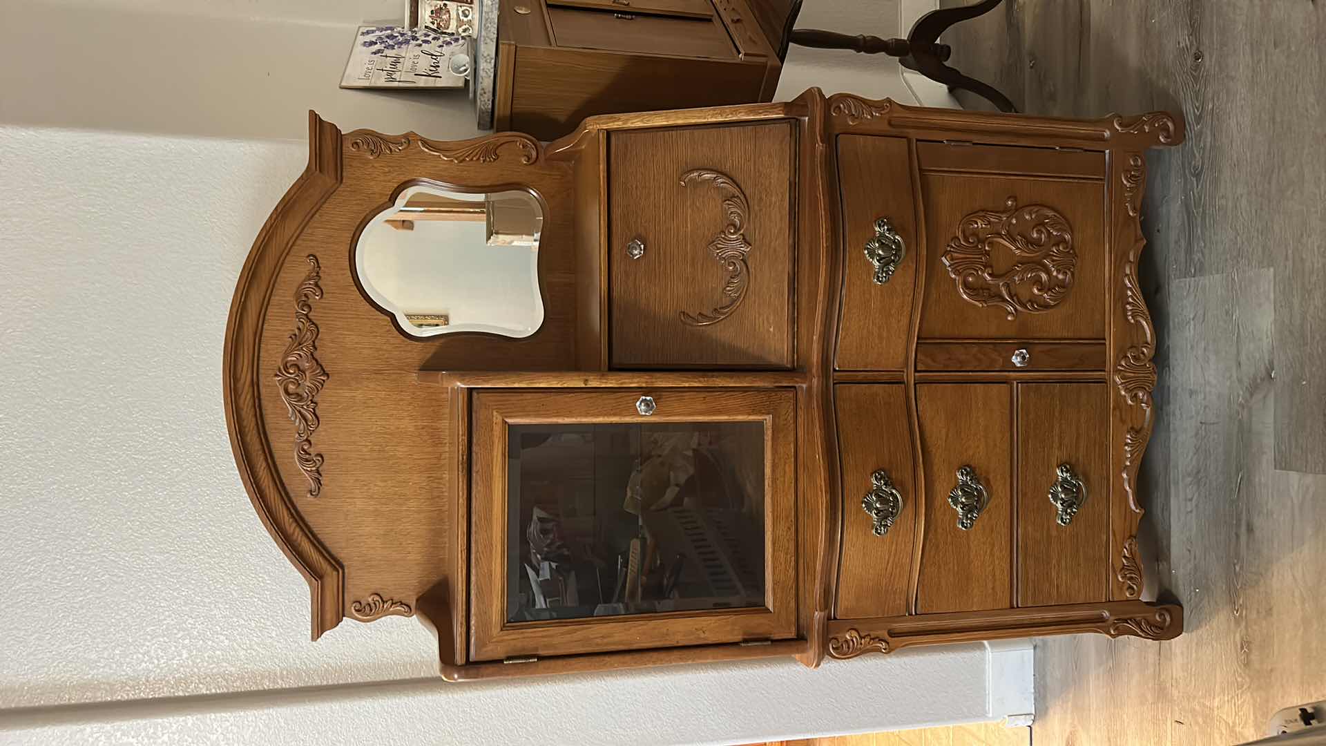Photo 1 of STANLEY FURNITURE VINTAGE SECRETARY DESK AND HUTCH 38“ x 20“ x H70“