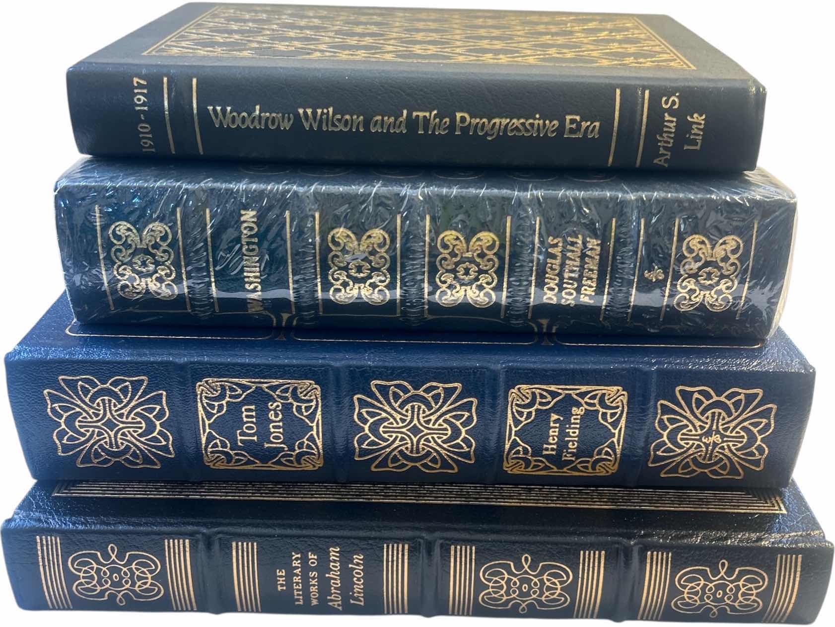 Photo 1 of 4 HARDCOVER, GOLD LINED BOOKS, WOODROW WILDON, WASHINGTON, TOM JONES, LINCOLN