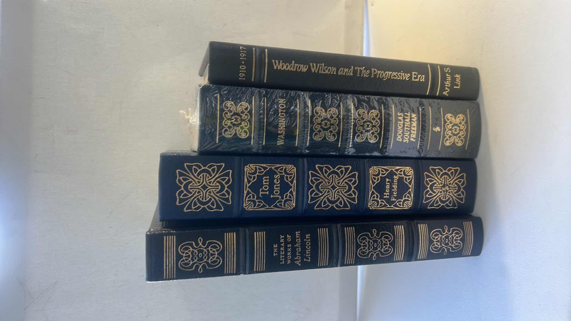 Photo 1 of 4 HARDCOVER, GOLD LINED BOOKS, WOODROW WILDON, WASHINGTON, TOM JONES, LINCOLN