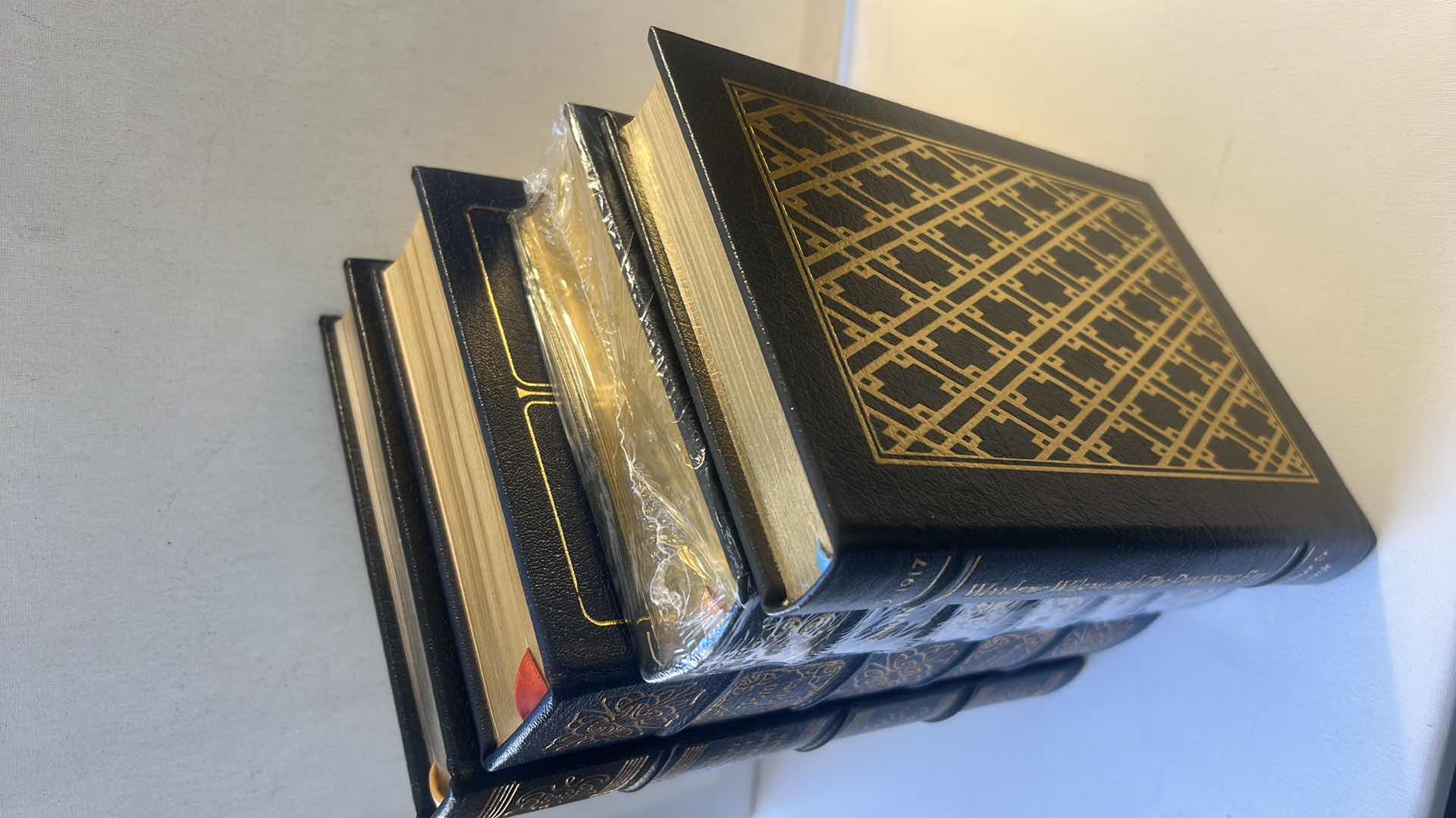 Photo 1 of 4 HARDCOVER, GOLD LINED BOOKS, WOODROW WILDON, WASHINGTON, TOM JONES, LINCOLN