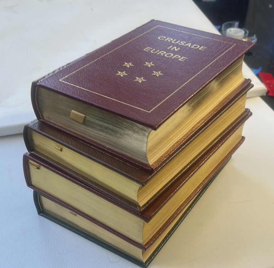 Photo 1 of 4 GOLD LINED HARDCOVER BOOKS - EISENHOWER, ANDREW JACSON, COMPLETE HOOK OF US PRESIDENTS, GRANT