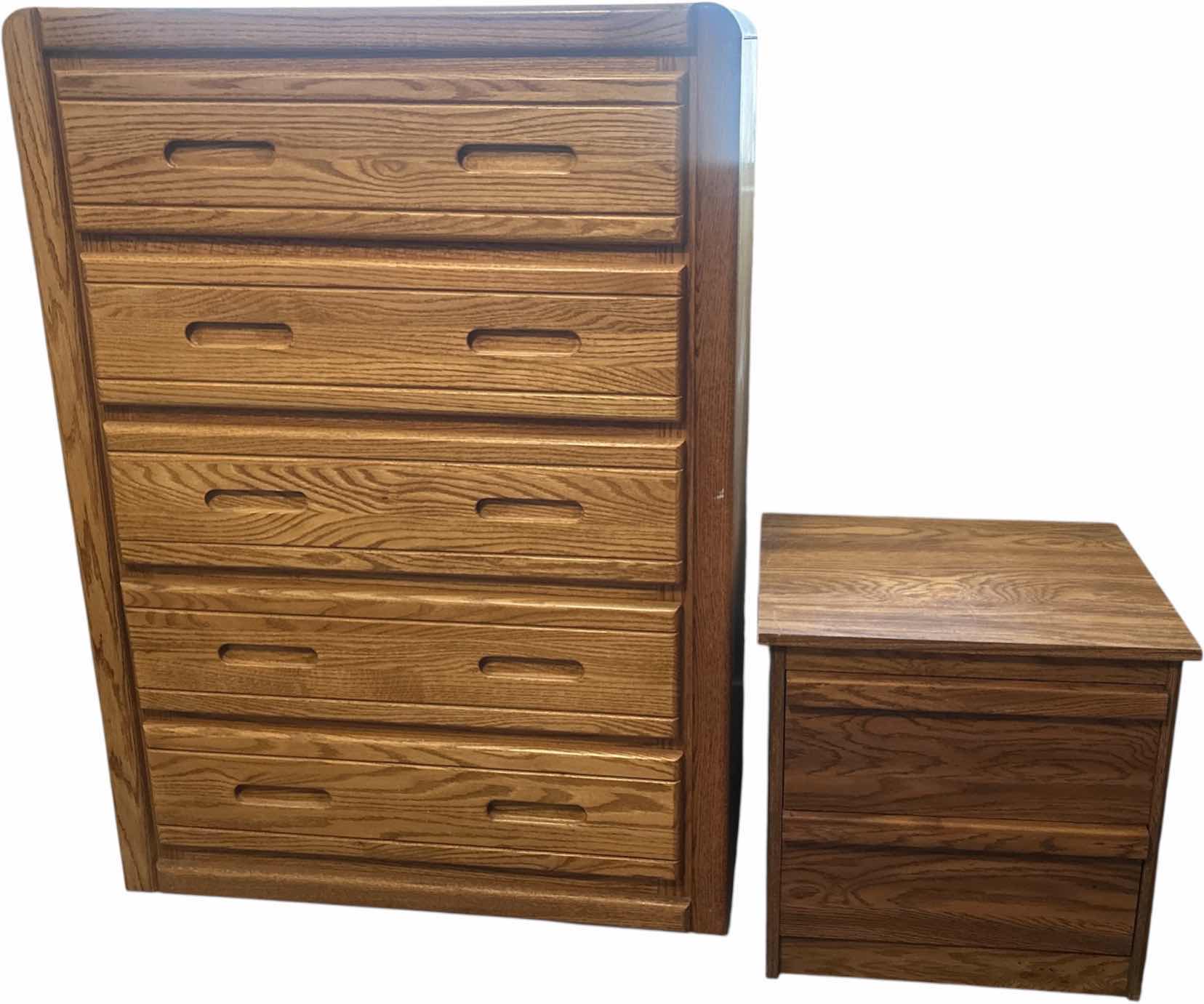 Photo 1 of VINTAGE DRESSER 34“ x 17“ x H47“AND MATCHING NIGHTSTAND