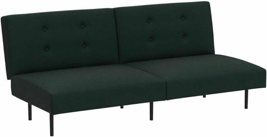 Photo 1 of NEW EDENBROOK GILMAN FOREST GREEN VELVET ARMLESS FUTON SOFA BED MODEL EH0004SSF68VN