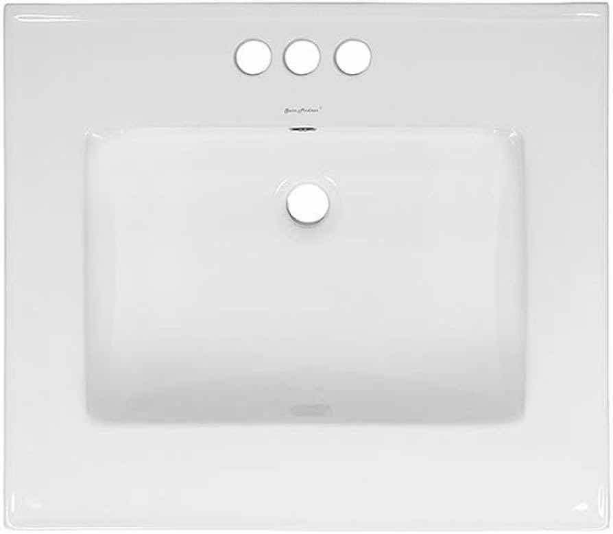 Photo 3 of NEW SWISS MADISON 24” GLOSSY WHITE VANITY TOP BATHROOM SINK W WIDESPREAD FAUCET HOLES MODEL SM-VT324-3