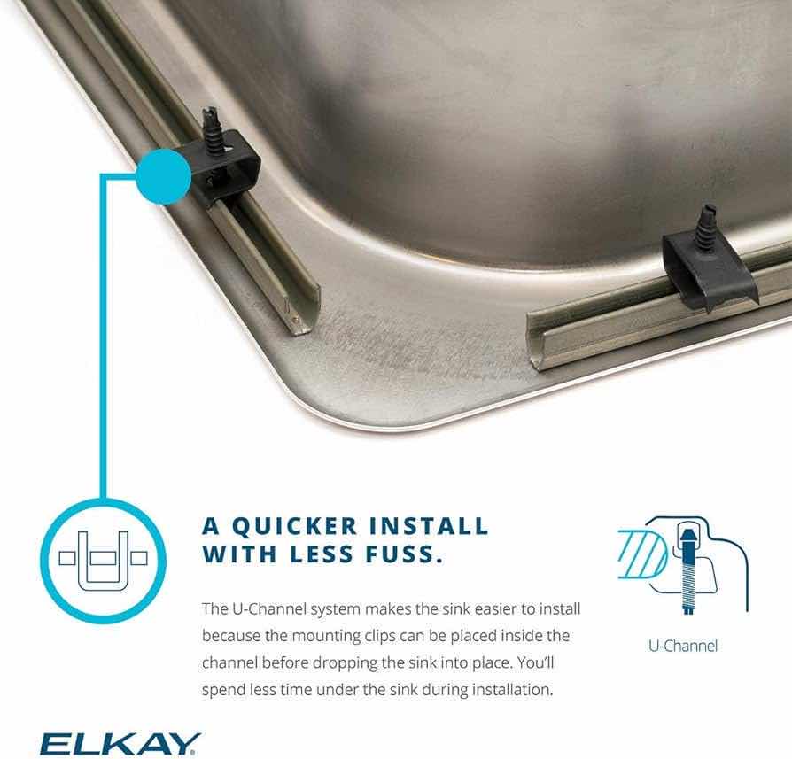 Photo 3 of NEW ELKAY LUSTERTONE CLASSIC SOUND GUARD 17" STAINLESS STEEL 1 FAUCET HOLE SINGLE BOWL SINK MODEL LR17201