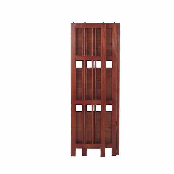 Photo 4 of NEW CASUAL HOME 3 SHELF FOLDING MAHOGANY BOOKCASE 11.5" X 11.5" H38"