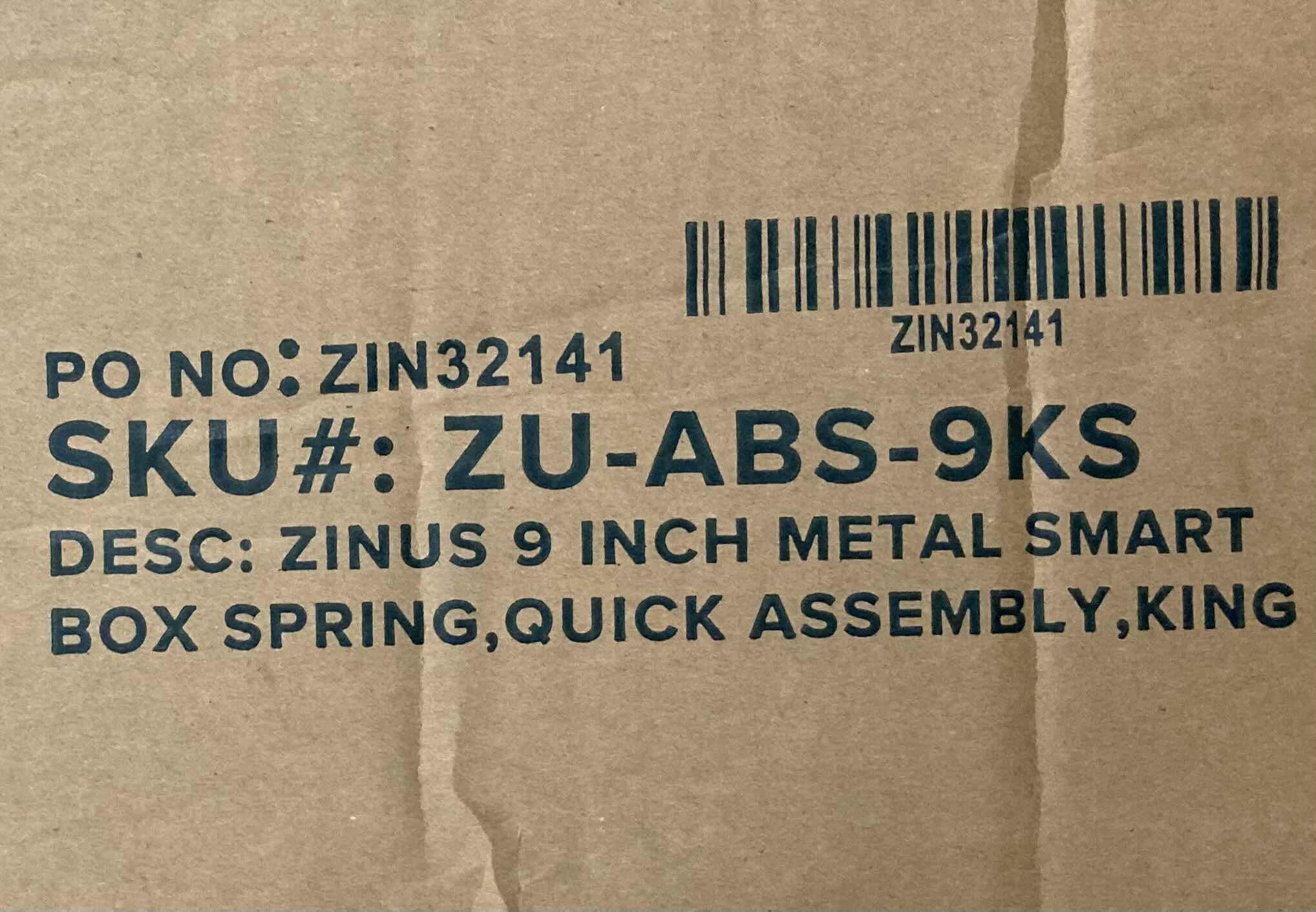 Photo 4 of NEW ZINUS METAL SMART KING BOX SPRING MODEL ZU-ABS-9KS
