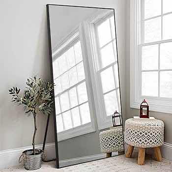 Photo 3 of NEW NEUTYPE FULL LENGTH LARGE LEANING/HANGING/FREE STANDING ALUMINUM FRAMED MIRROR 71” X 32”