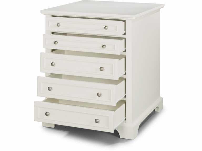 Photo 3 of NEW HOMESTYLES NAPLES COLLECTION WHITE WOOD CASUAL DINING ISLAND STORAGE CHEST/DRESSER/SHELF MODEL 5530-91