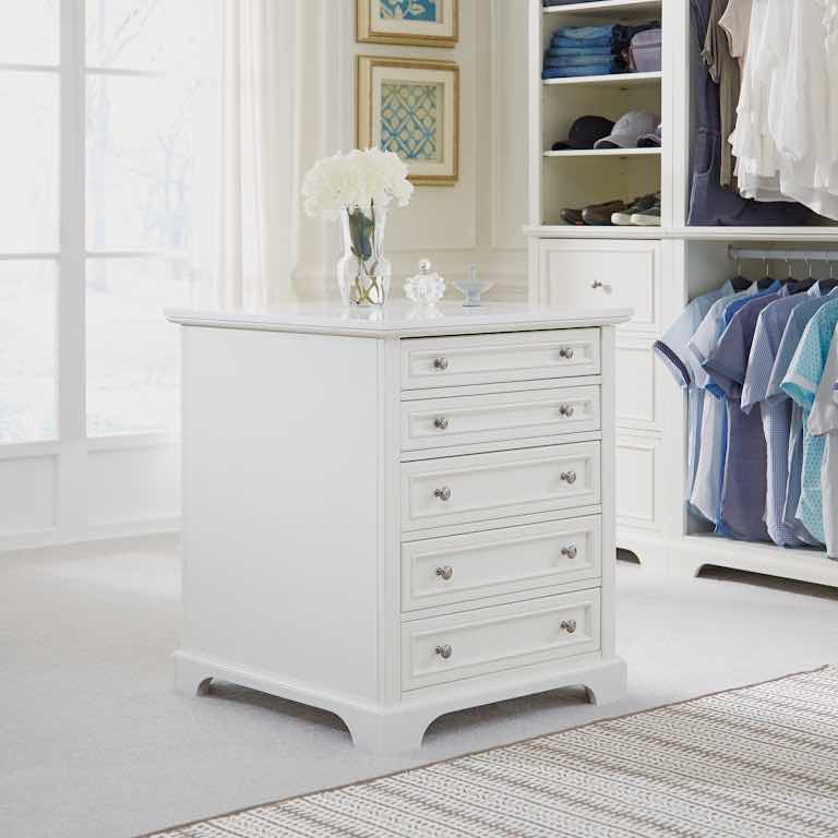 Photo 4 of NEW HOMESTYLES NAPLES COLLECTION WHITE WOOD CASUAL DINING ISLAND STORAGE CHEST/DRESSER/SHELF MODEL 5530-91