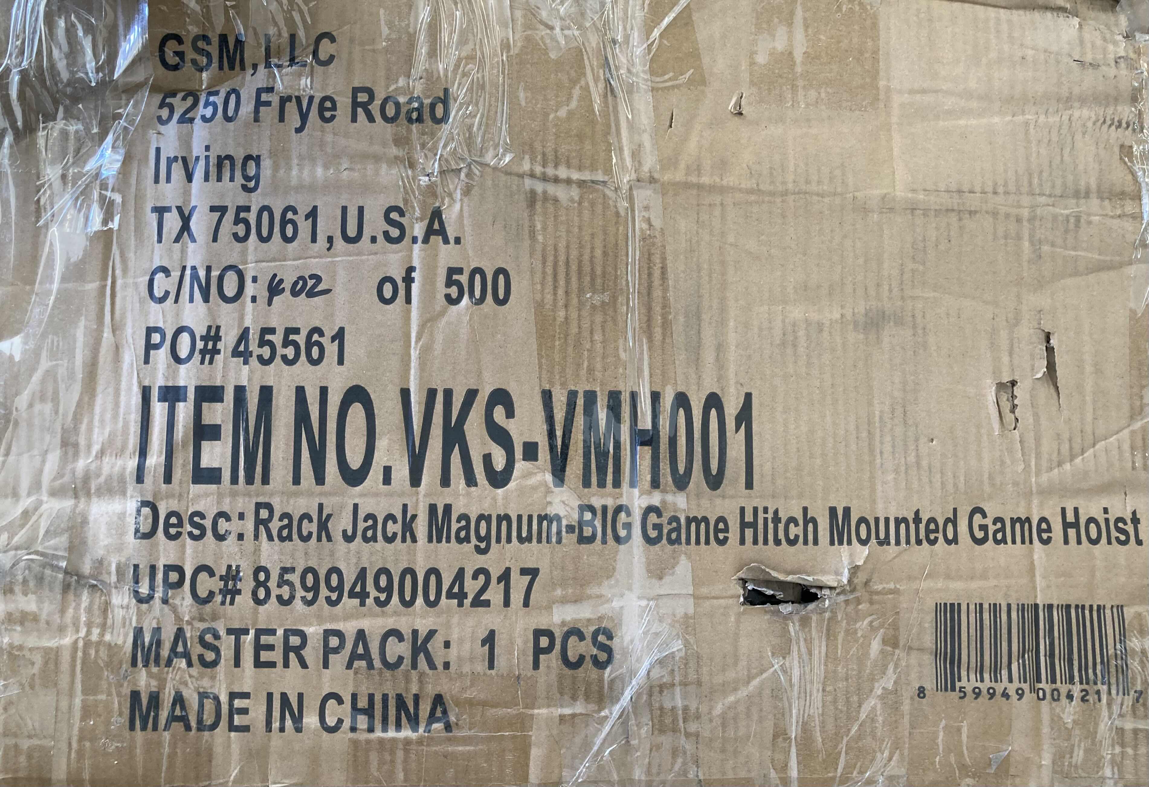 Photo 2 of NEW VIKING SOLUTIONS RUGGED FOLDABLE PIVOTING HOIST MAGNUM RACK JACK 650LB CAP MODEL VKS-VMH001