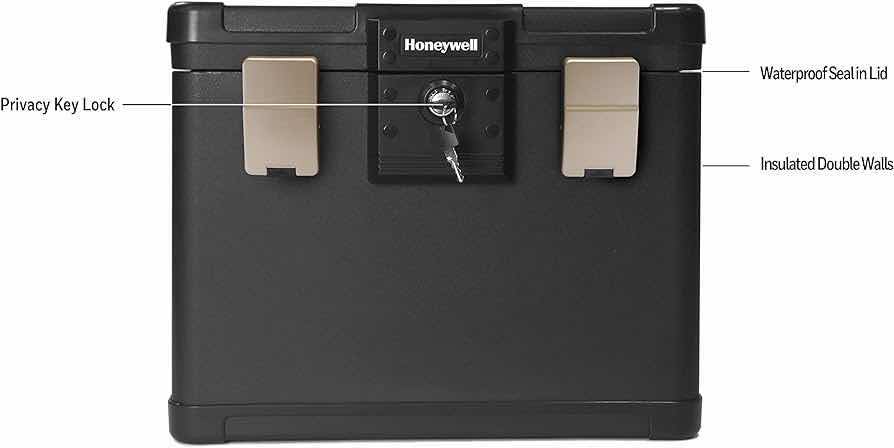 Photo 3 of NEW HONEYWELL FIREPROOF WATERPROOF LETTER SIZE FILE CHEST SAFE MODEL 1106