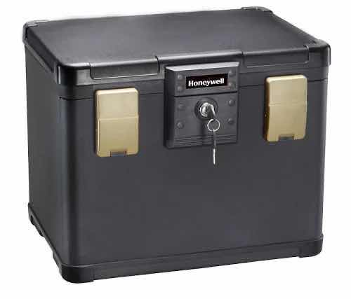 Photo 1 of NEW HONEYWELL FIREPROOF WATERPROOF LETTER SIZE FILE CHEST SAFE MODEL 1106