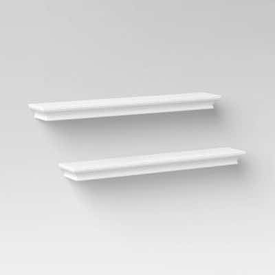 Photo 2 of NEW THRESHOLD TRADITIONAL WALL SHELF (SET OF 2) 15.75” X 4” H1.75”