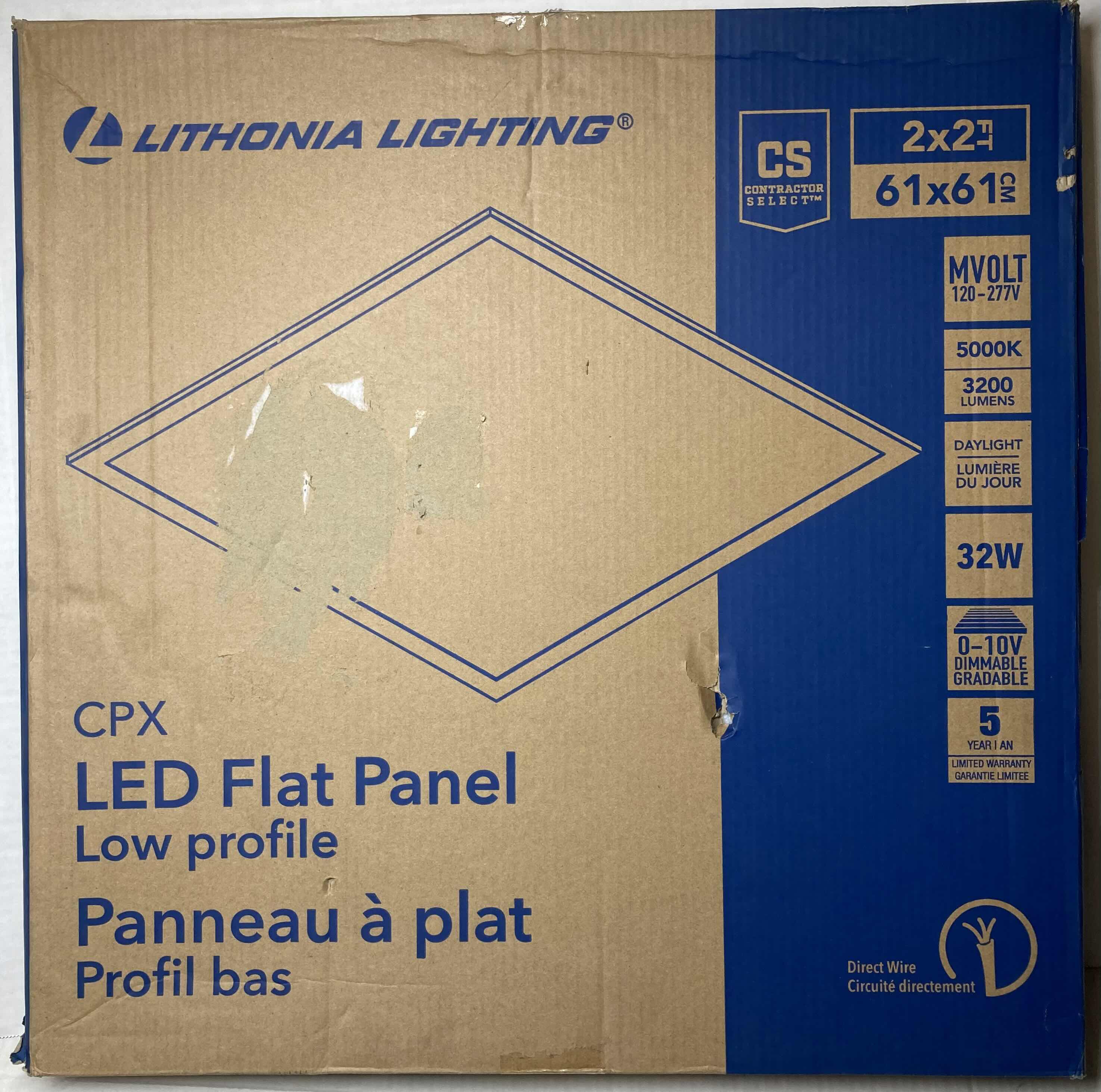 Photo 3 of NEW LITHONIA LIGHTING CPX LOW PROFILE LED FLAT PANEL LIGHT 24” X 24”