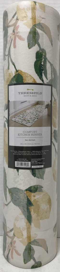 Photo 3 of NEW THRESHOLD LEMON TREE NON-SKID COMFORT KITCHEN RUNNER RUG 20” X 60”