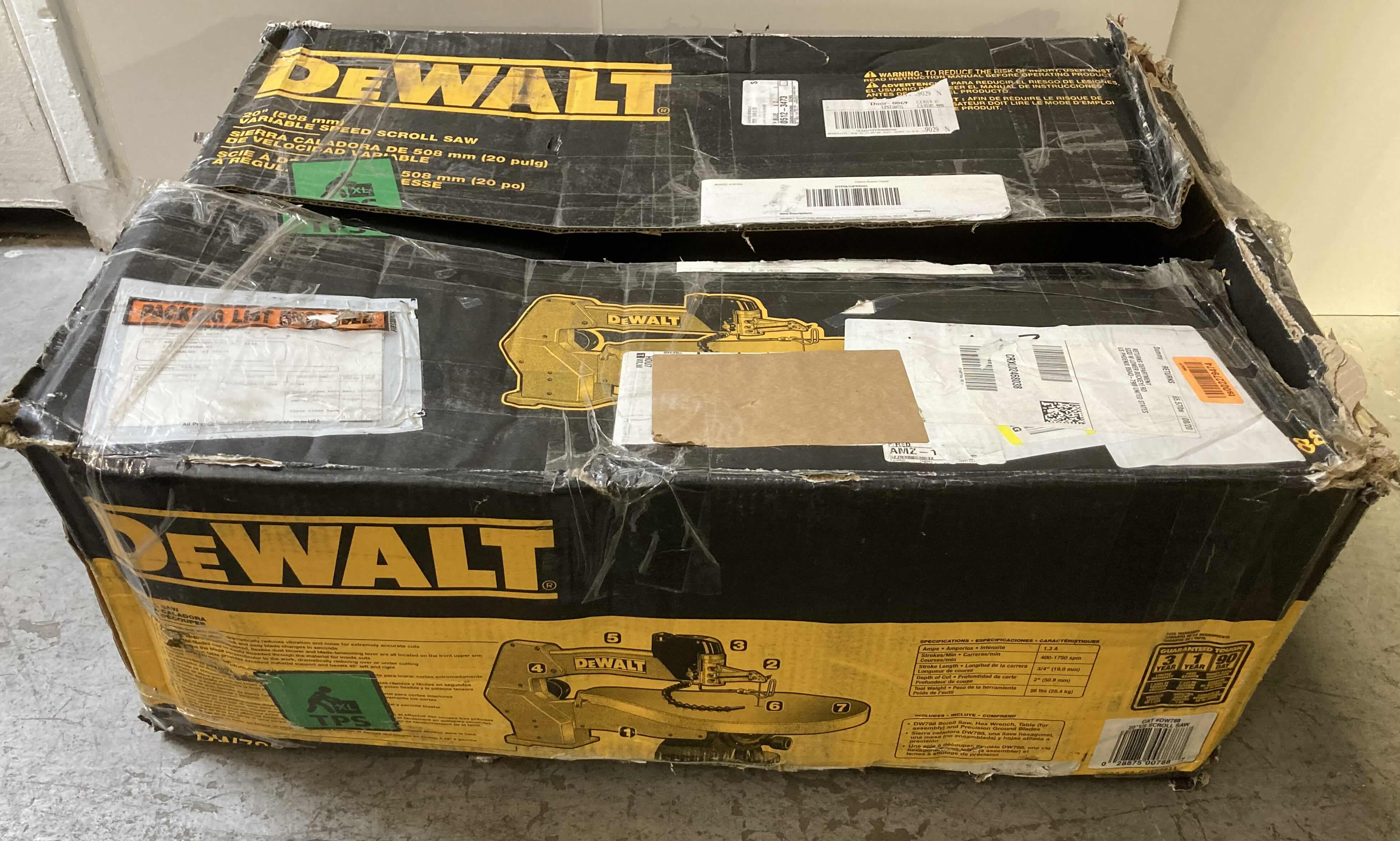 Photo 9 of $600.  DEWALT 20” VARIABLE SPEED SCOLL SAW MODEL DW788