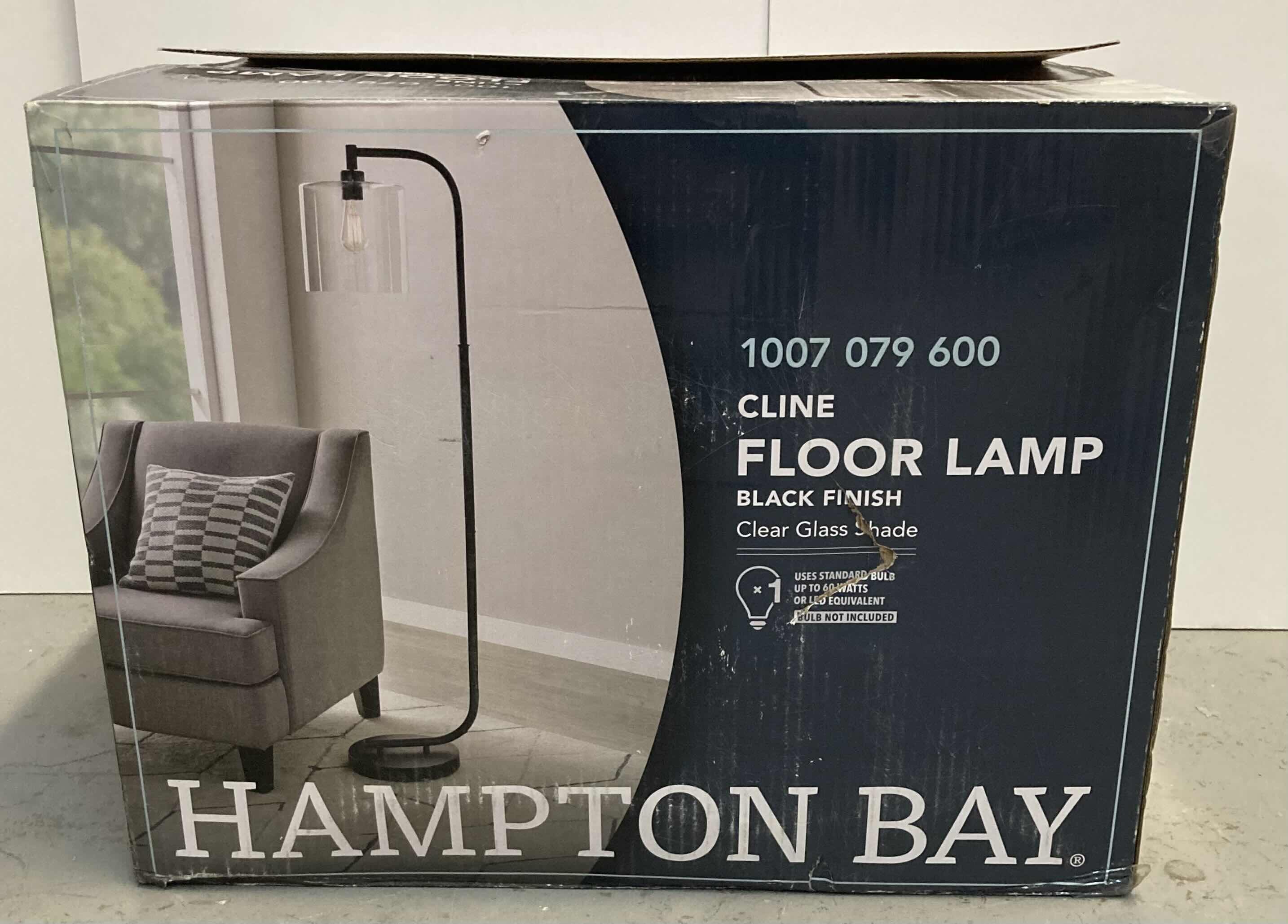 Photo 2 of HAMPTON BAY CLINE FLOOR LAMP 11.7” X 14.3” H62.2” MODEL 1007 079 600