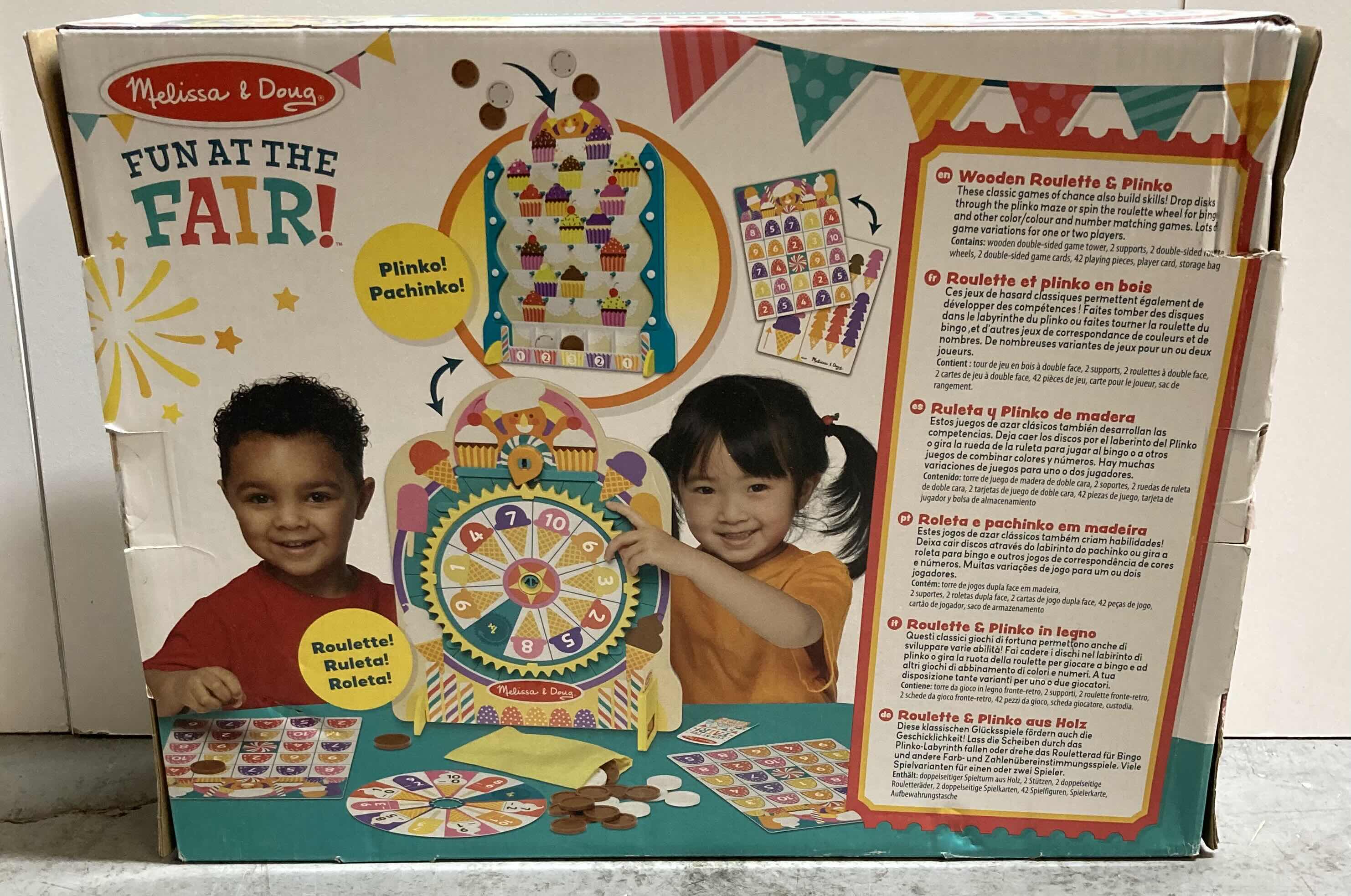 Photo 4 of MELISSA & DOUG FUN AT THE FAIR ROULETTE & PLINKO