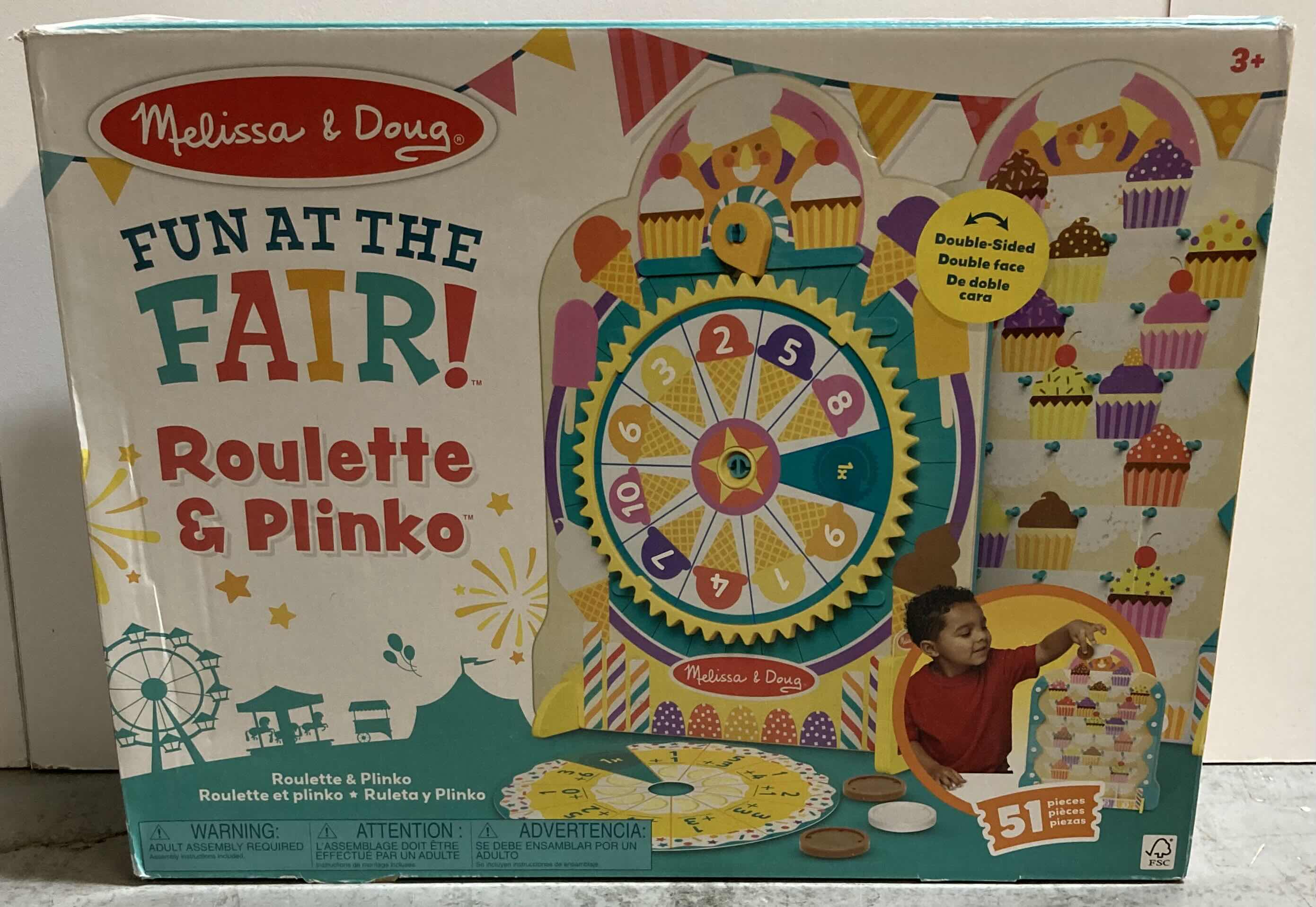 Photo 3 of MELISSA & DOUG FUN AT THE FAIR ROULETTE & PLINKO