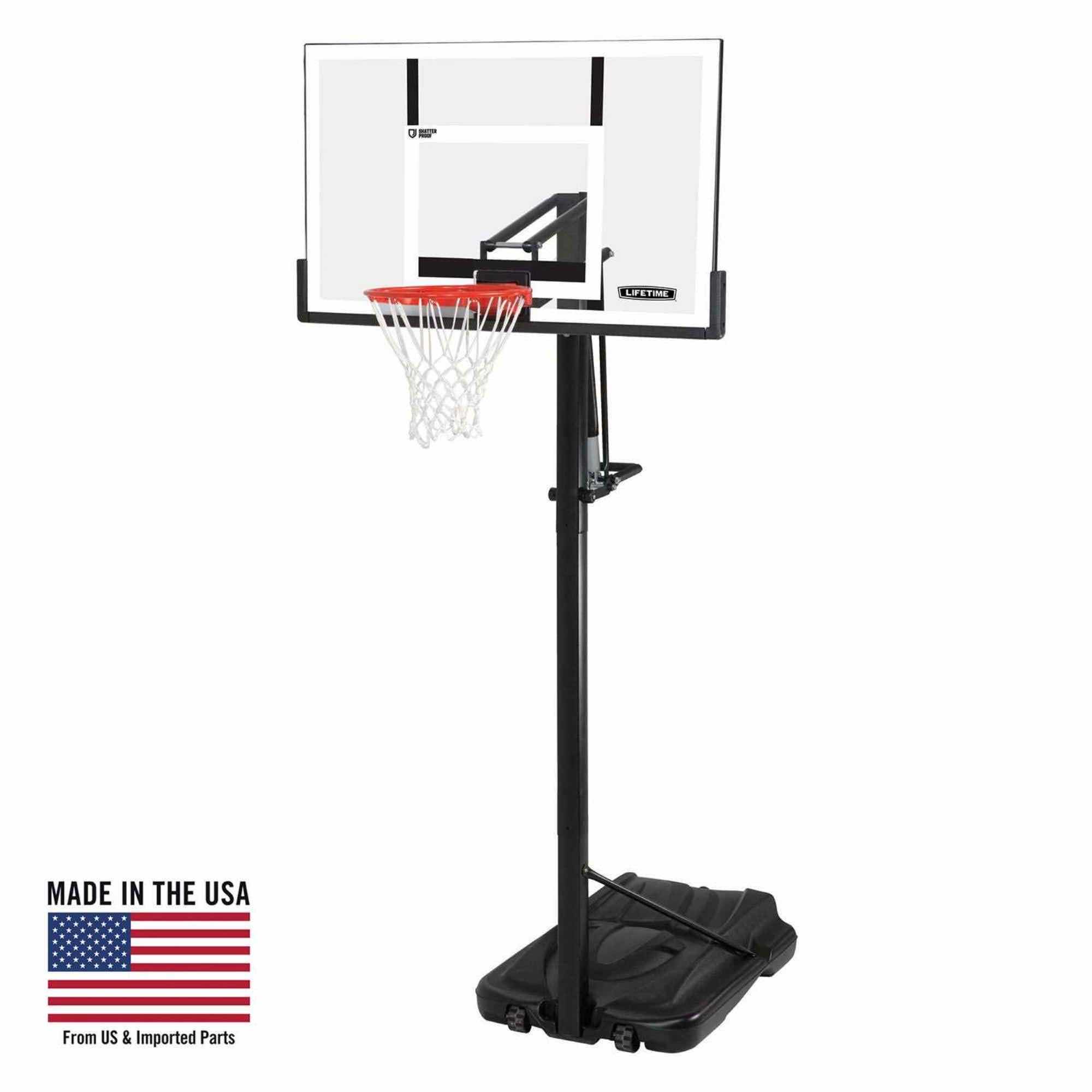 Photo 1 of LIFETIME 54" STEEL FRAME SHATTERPROOF BACKBOARD COMPLETE PORTABLE BASKETBALL HOOP SYSTEM MODEL 90631