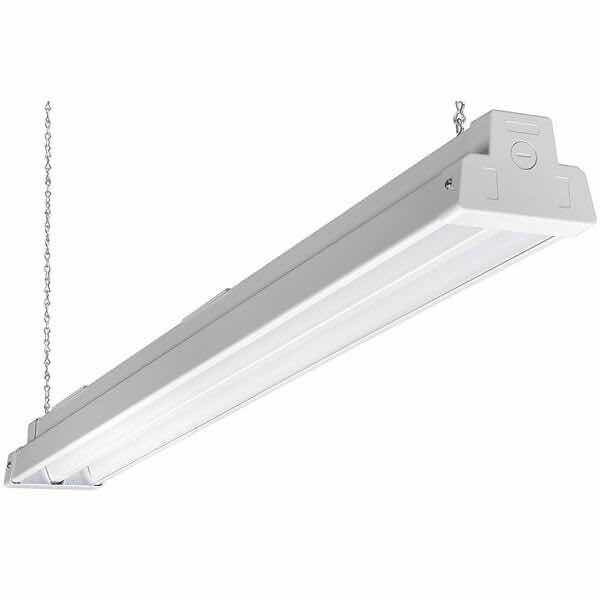 Photo 1 of COMMERCIAL ELECTRIC LOW BAY WHITE FINISH LED WAREHOUSE LIGHT 5000K 2 PACK MODEL 50239161-2PK
