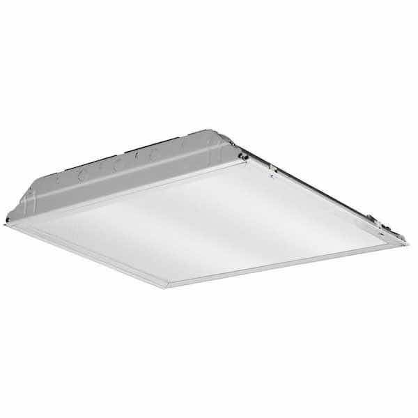 Photo 1 of LITHONIA LIGHTING 2 LAMP LAY IN TROFFER GRID CEILING RECESSED MOUNT LED LIGHT FIXTURE MODEL 2GTL2 A12 120 LP840