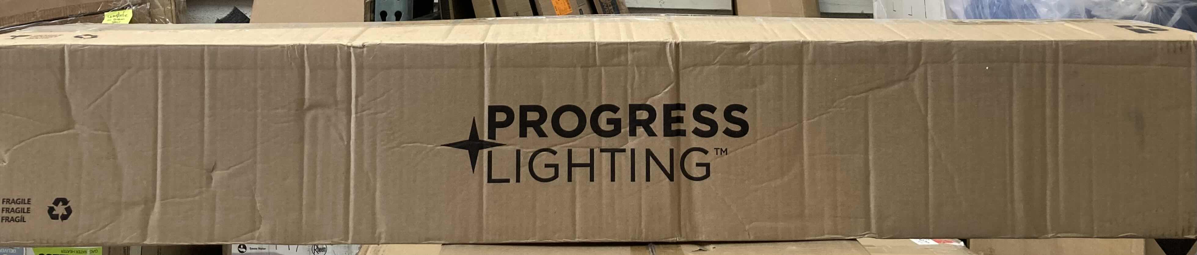 Photo 5 of PROGRESS LIGHTING 49.5” ADLEY MATTE BLACK 6 LIGHT BATH VANITY LIGHT W CLEAR GLASS SHADES MODEL P300372-031