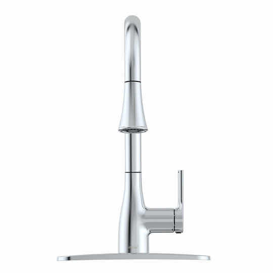 Photo 2 of BIOBIDET FLOW CLASSIC CROME KITCHEN FAUCET W PULL DOWN SPRAYER 10.25” X 16.3”