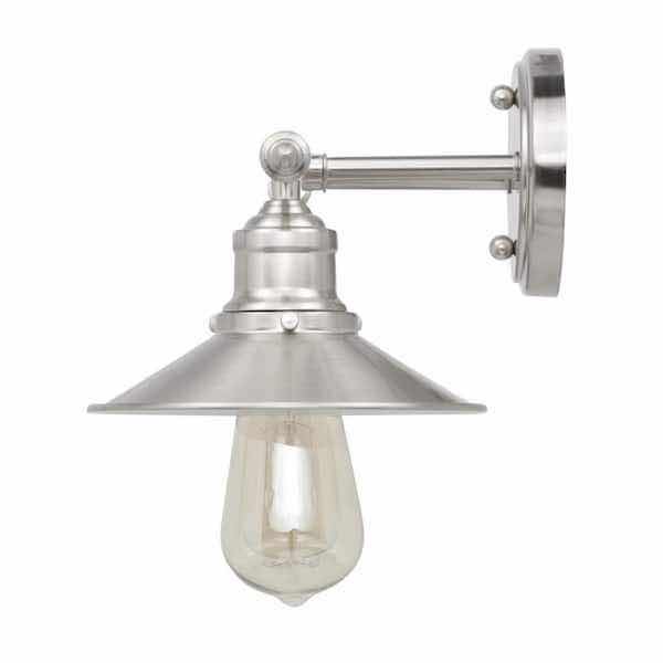 Photo 2 of HAMPTON BAY GLENHURST BRUSH NICKEL FINISH 2 LIGHT VANITY FIXTURE LIGHT 1001 564 507