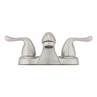 Photo 2 of GLACIER BAY CONSTRUCTOR COLLECTION BRUSHED NICKEL TWO HANDLE BATHROOM FAUCET 195 157