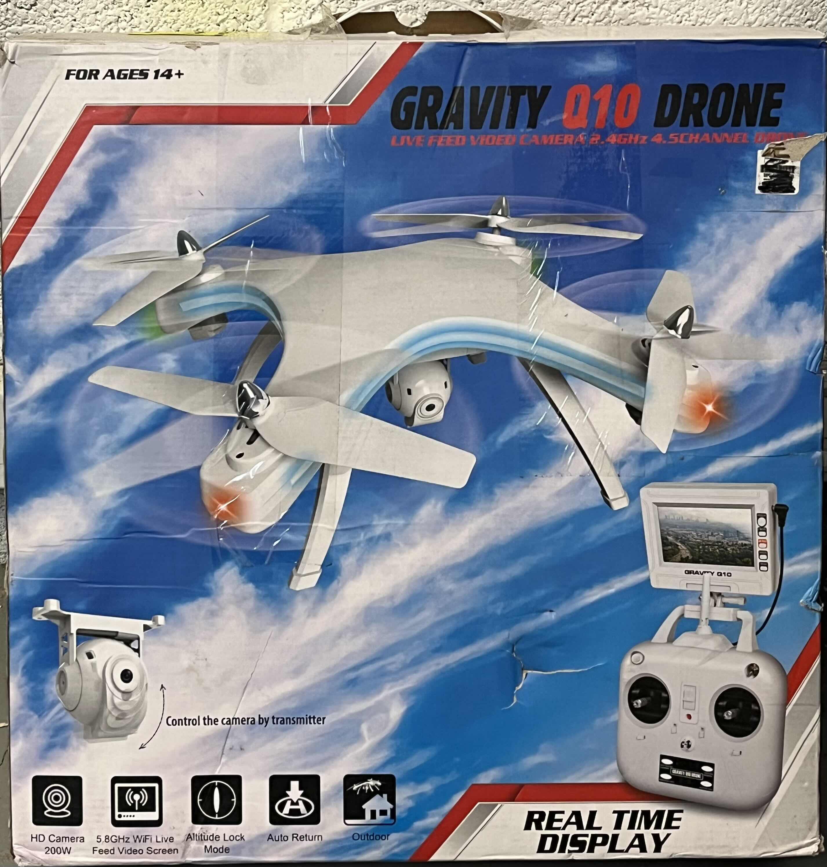 Photo 1 of GRAVITY Q10 LIVE FEED VIDEO HD CAMERA 200W 2.46GHz 4.5 CHANNEL DRONE