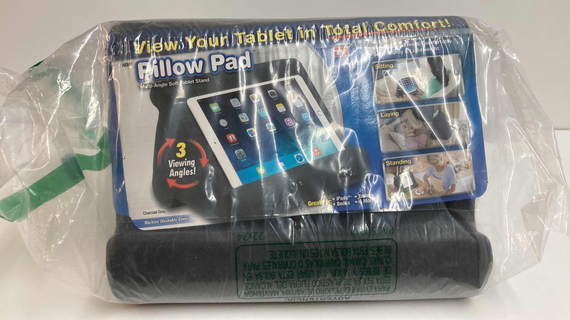 Photo 3 of ONTEL PILLOW PAD MULTI- ANGLE SOFT TABLET STAND 12.32” X 4.65” H4.49”