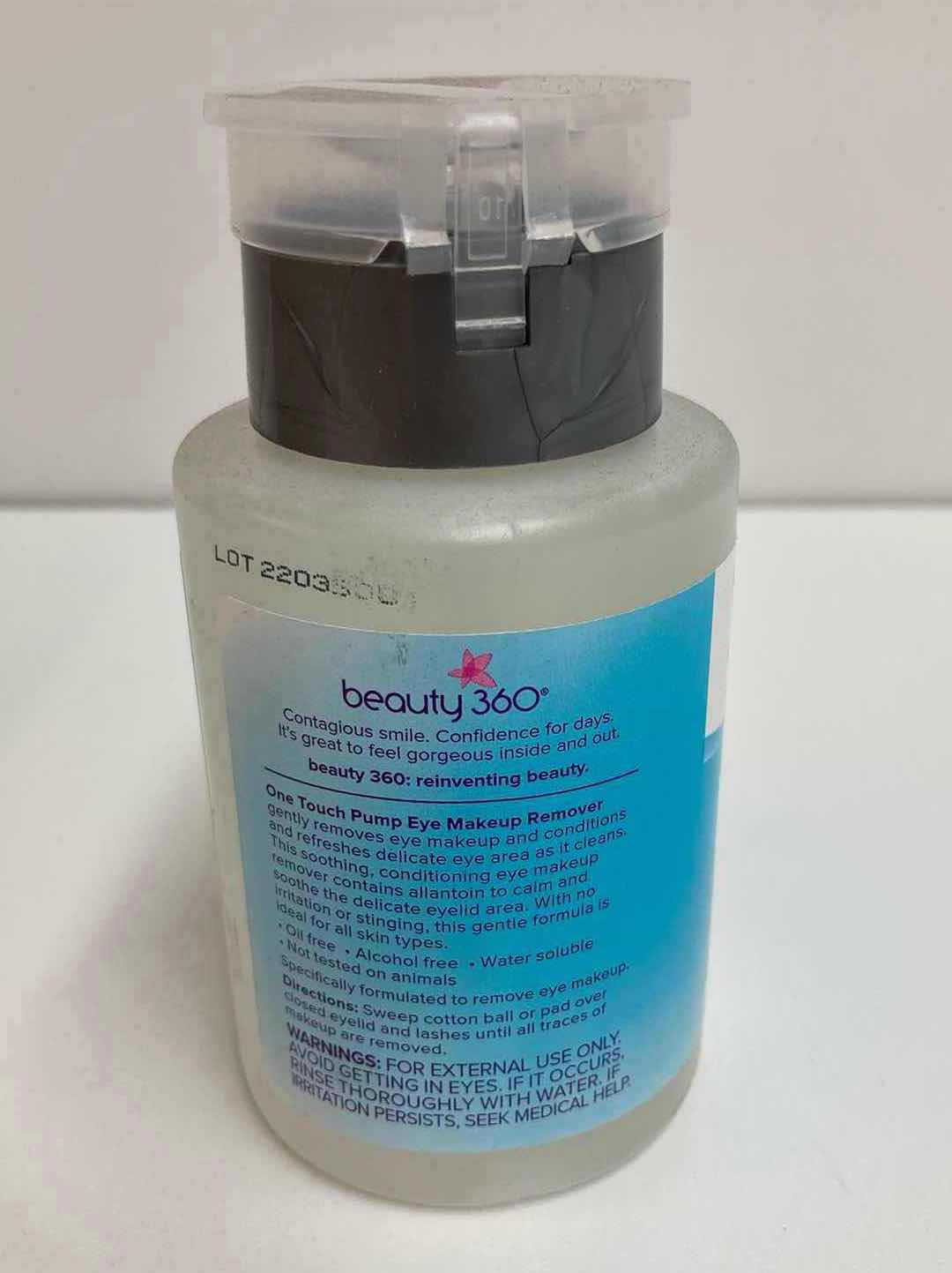 Photo 2 of BEAUTY 360 ONE TOUCH PUMP EYE MADE UP REMOVER (4)
