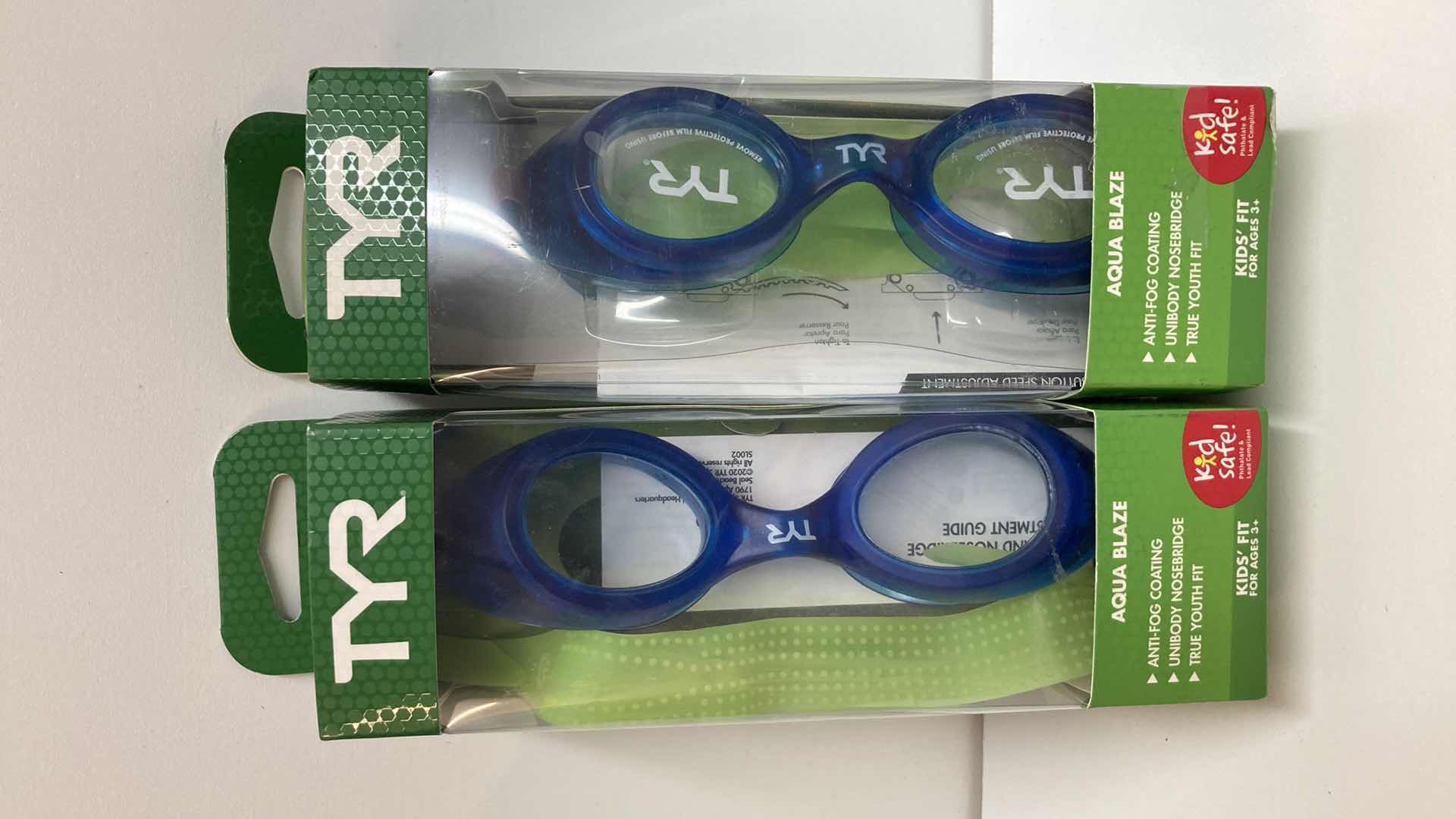 Photo 1 of TYR AQUA BLAZE GOGGLES KIDS’ FIT (2)