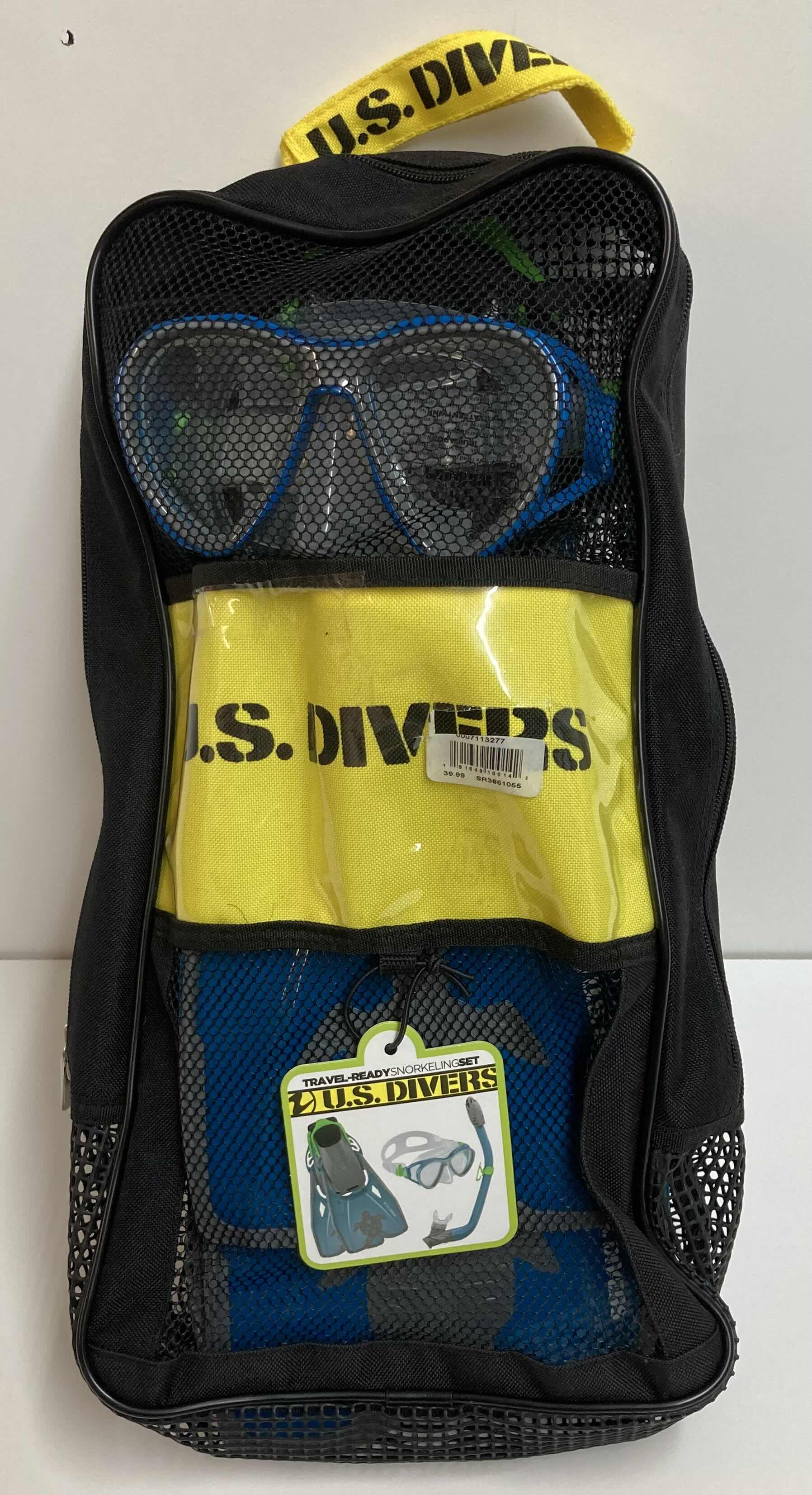 Photo 2 of U.S. DIVERS SNORKELING FINS, MASK, & SNORKEL SET KIDS SIZE S/M 9-13