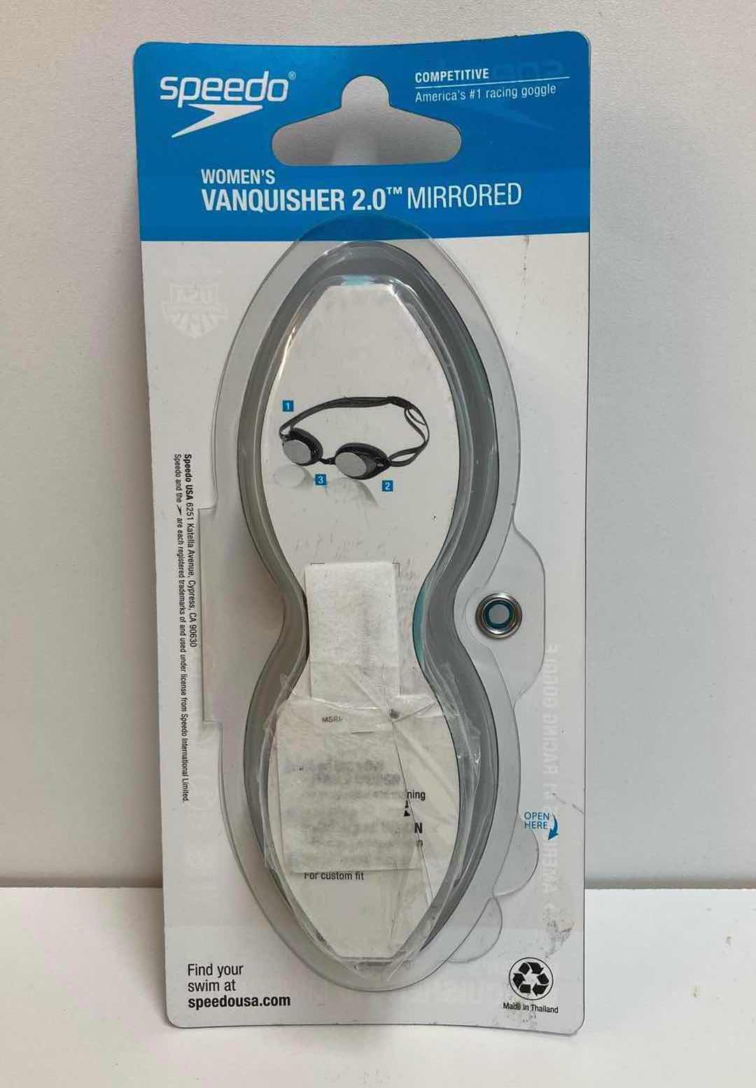 Photo 2 of SPEEDO COMPETITIVE VANQUISHER 2.0 MIRRORED GOGGLES WOMEN’S FIT